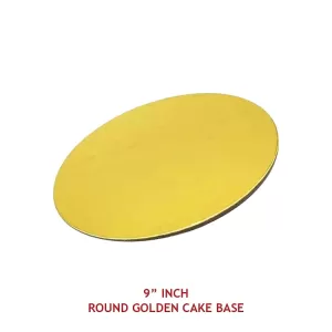 9" INCH ROUND GOLDEN CAKE BASE - PACK OF 100pcs