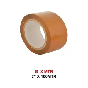 3" INCH 100 MTR BROWN TAPE