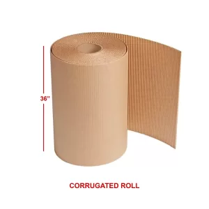 BROWN 2PLY CORRUGATED ROLL - 5KG