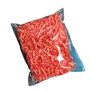 RED PAPER SHREDDED PACK OF 3 - 100gm PER PACK