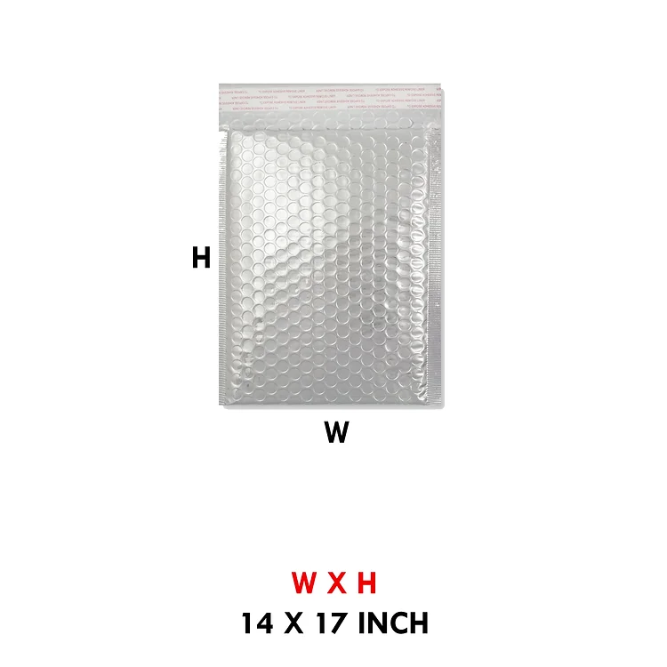 Silver Metallic Bubble Bag
