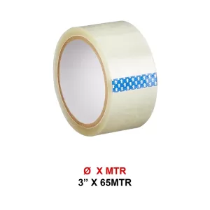 3" INCH 65 MTR TRANSPARENT TAPE